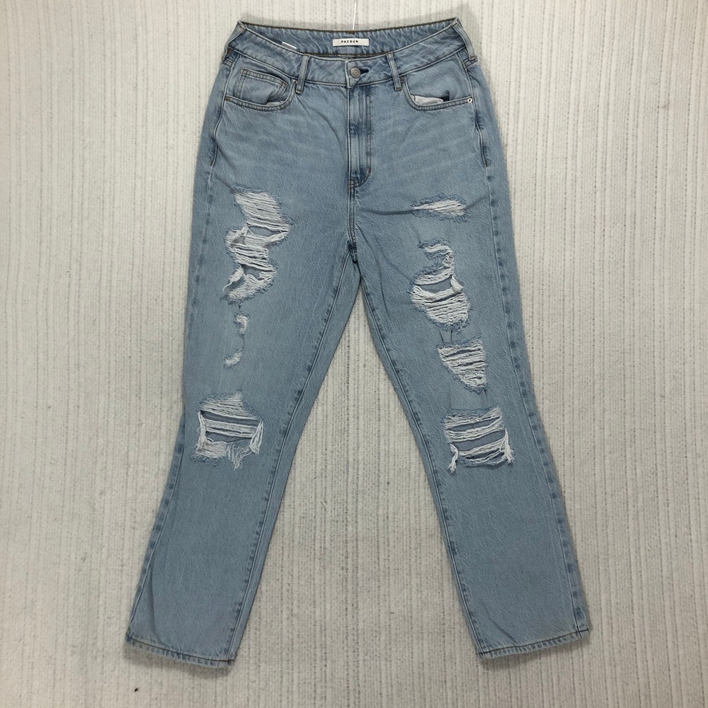PacSun Mom Jean Light Wash Ripped Distressed Denim Pants‎ Size 29